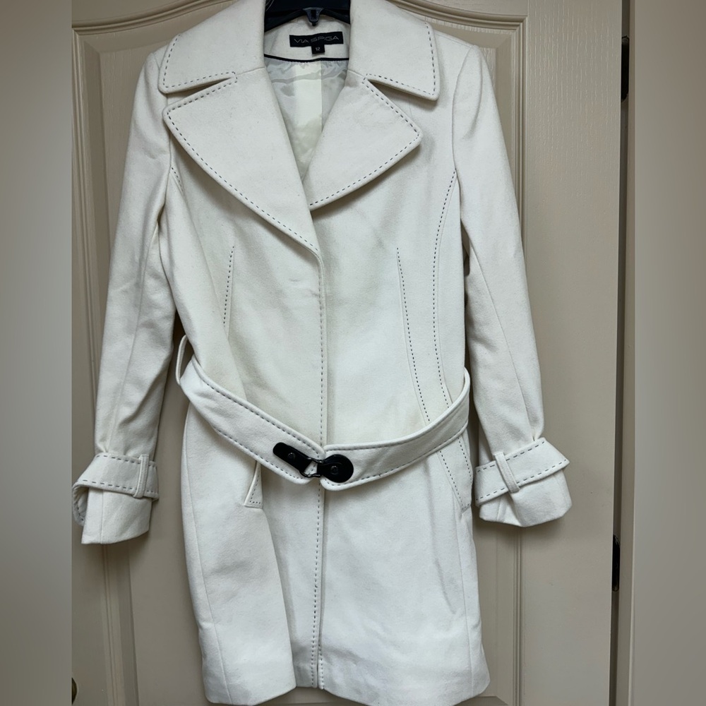 Via Spiga wool blend coat with belt - Picture 2 of 8